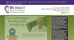 Desktop Screenshot of budgethearingcenters.com